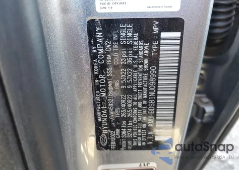 2022 Genesis Gv80 Base from USA, damaged, VIN KMUHBDSB1NU098990